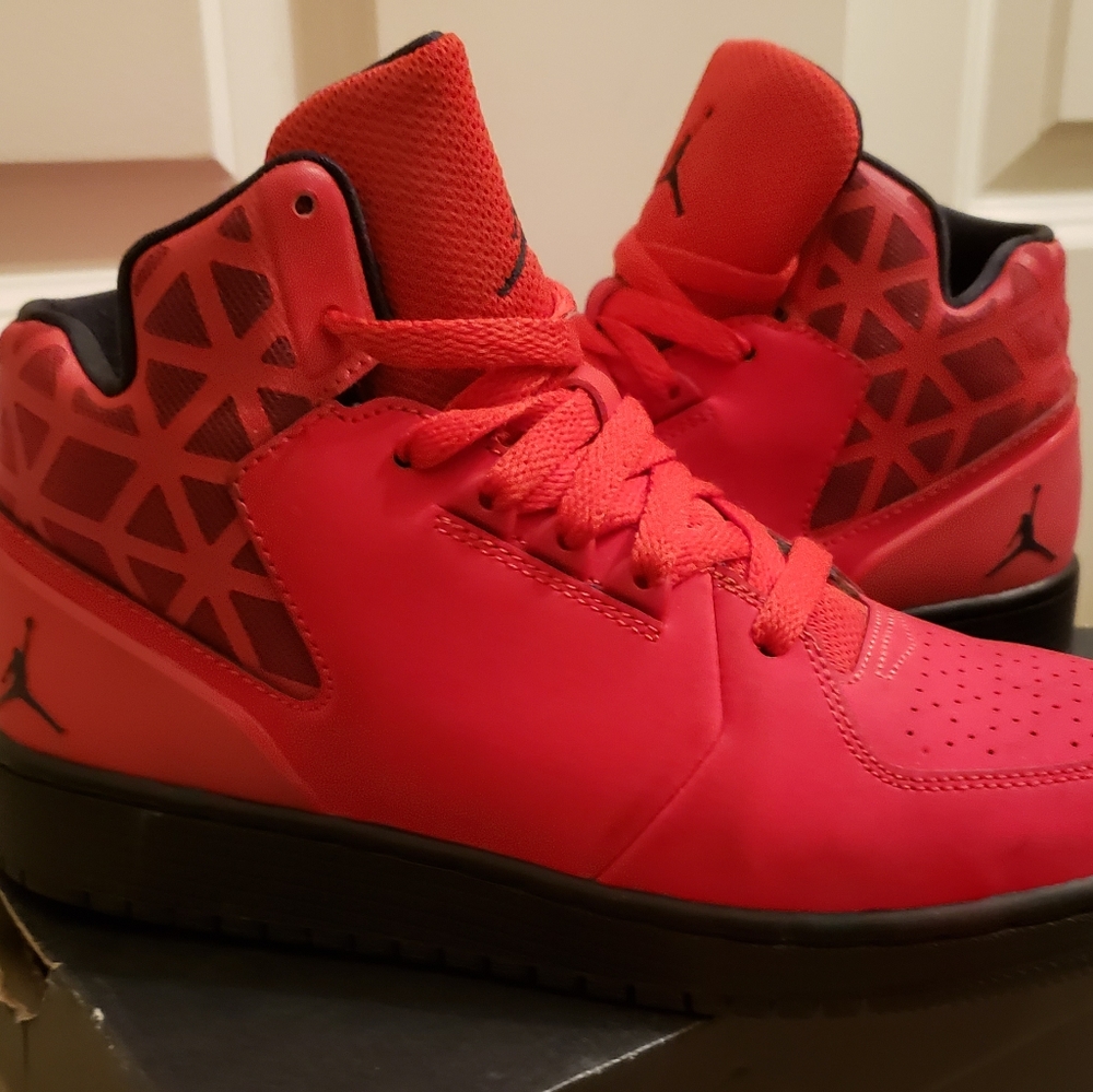 Youth Jordan 1 Flight 3 University Red Sneakers